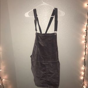 Purple overall dress